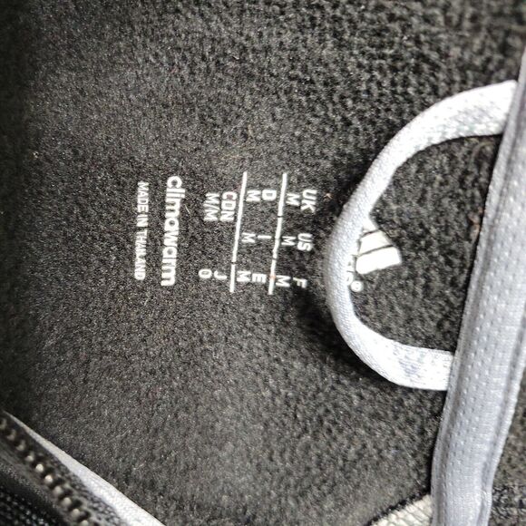 Adidas Sweater Women Medium Jacket Black Grey Climant Warm ColorBlock Sweatshirt - Picture 8 of 12
